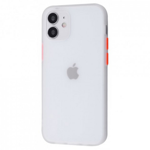 Чехол Shadow Matte на iPhone 12 и 12 Pro White/Red